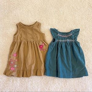 Bundle 2 x Boho style 6-12m baby girl tops